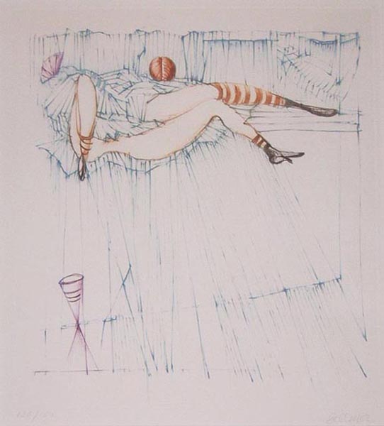 Hans Bellmer Leida Original Etching S/N  