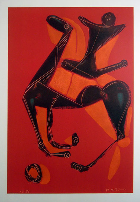 Marino Marini Cavaliere Lithograph  